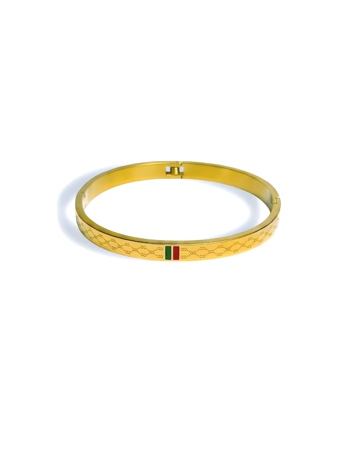 Luxury Gold-Tone Pattern Bangle