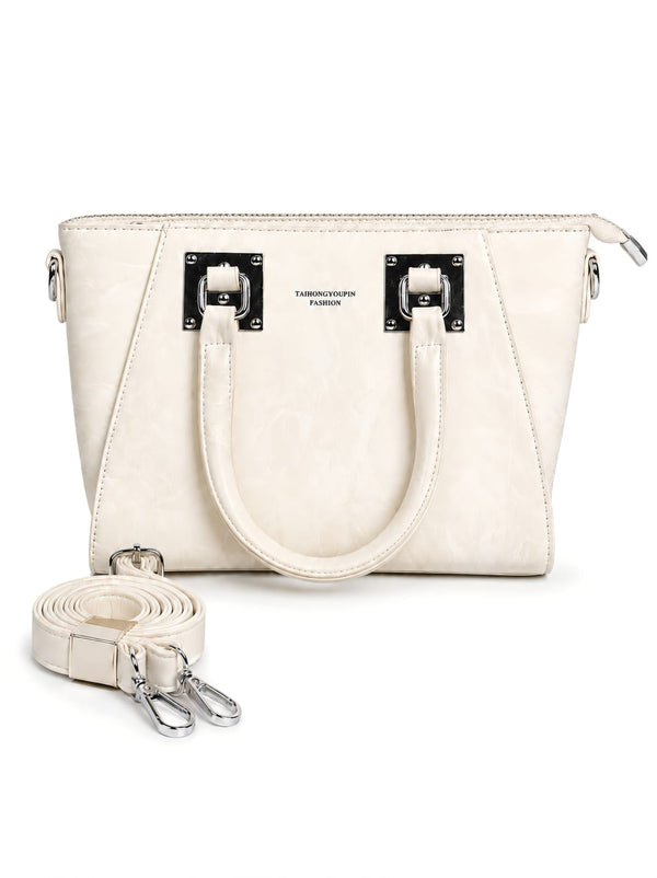 Luxury Cream Shoulder Bag for Women