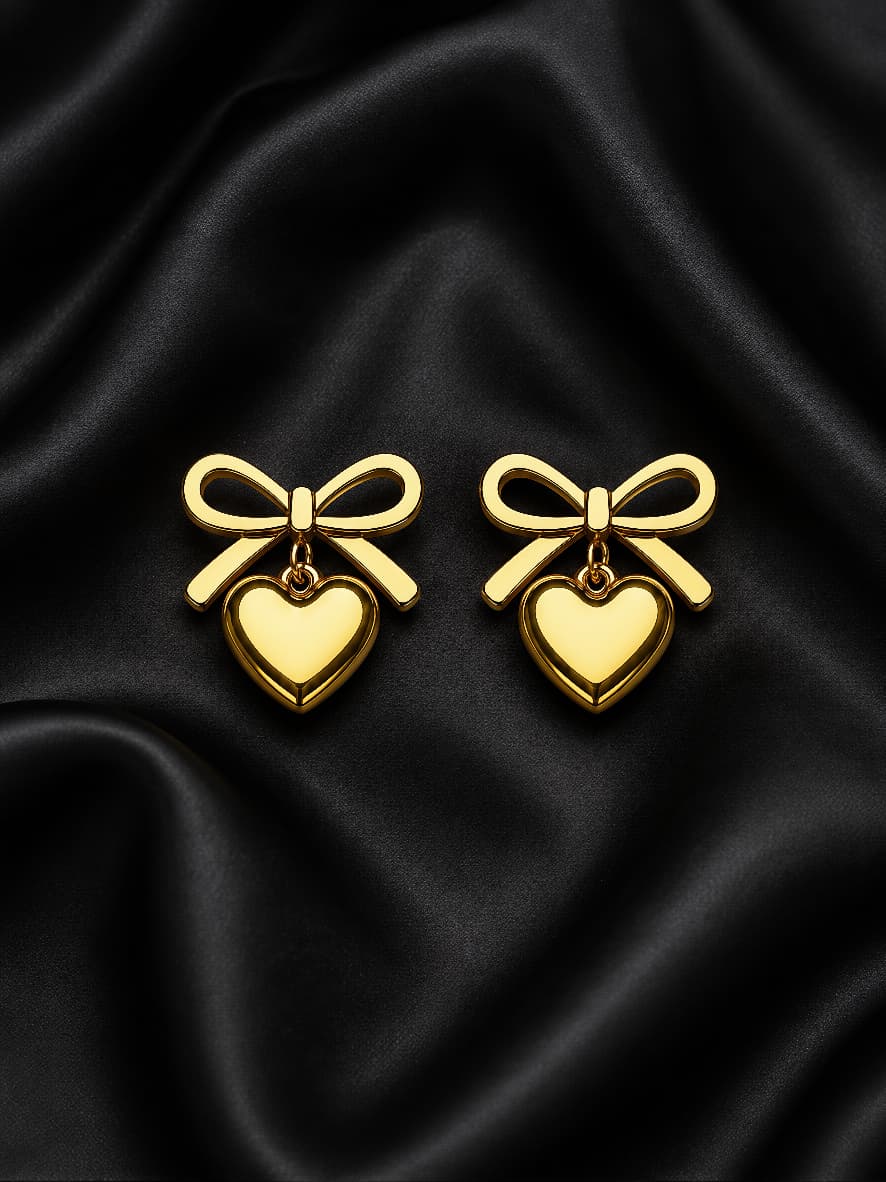 Heart Drop Earrings