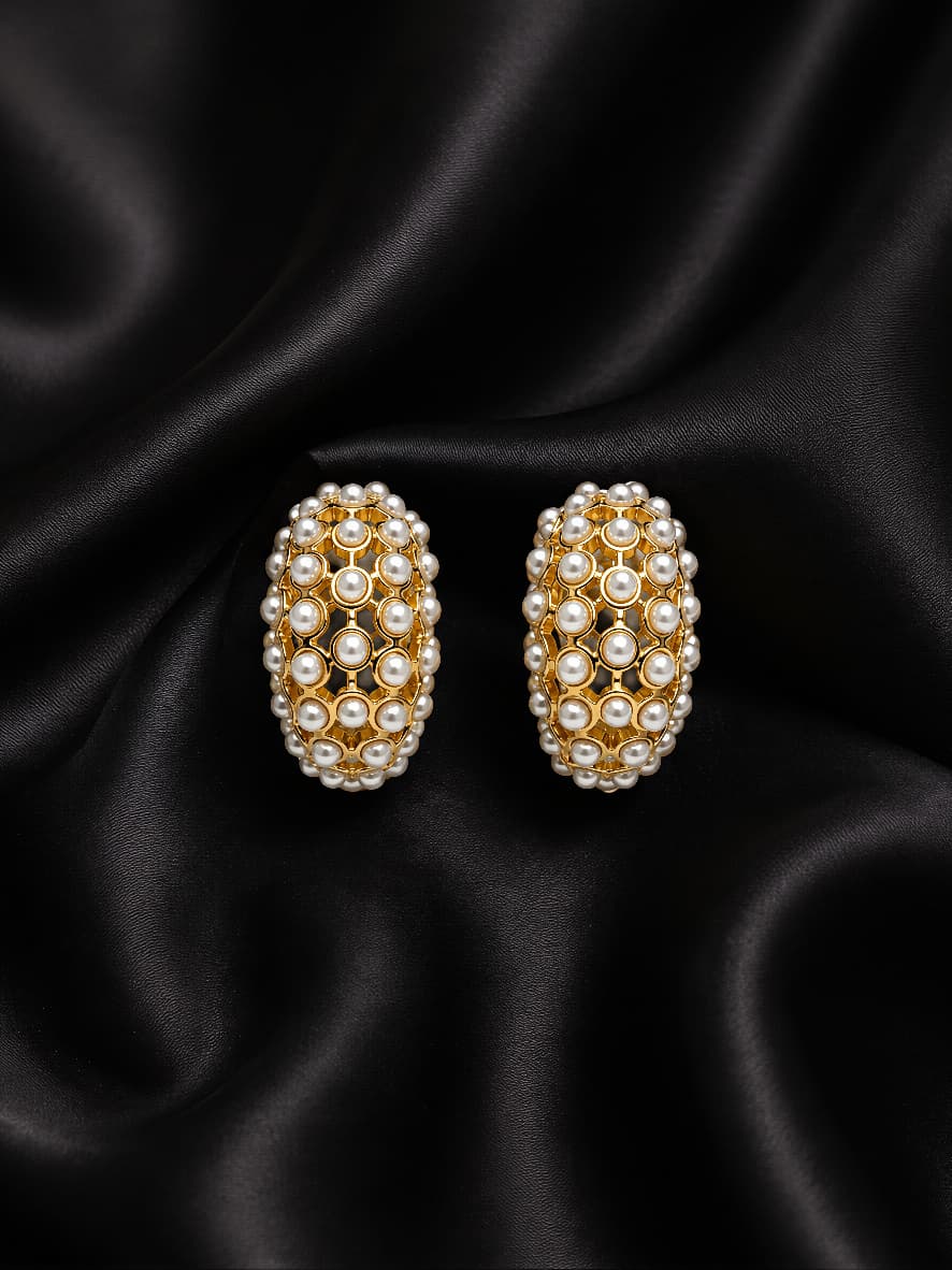 Pearl Hoop Earrings