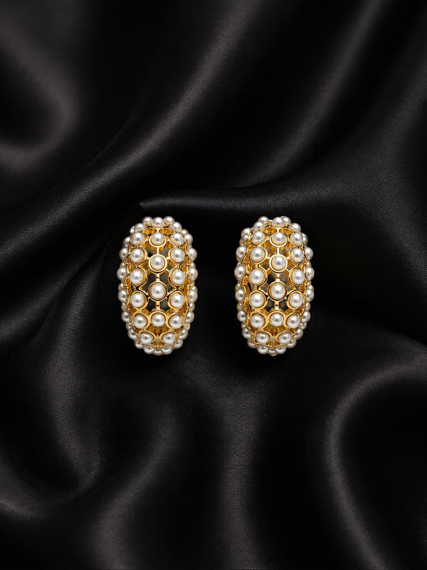 Pearl Hoop Earrings