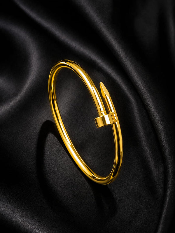 Gold Nail Bracelet