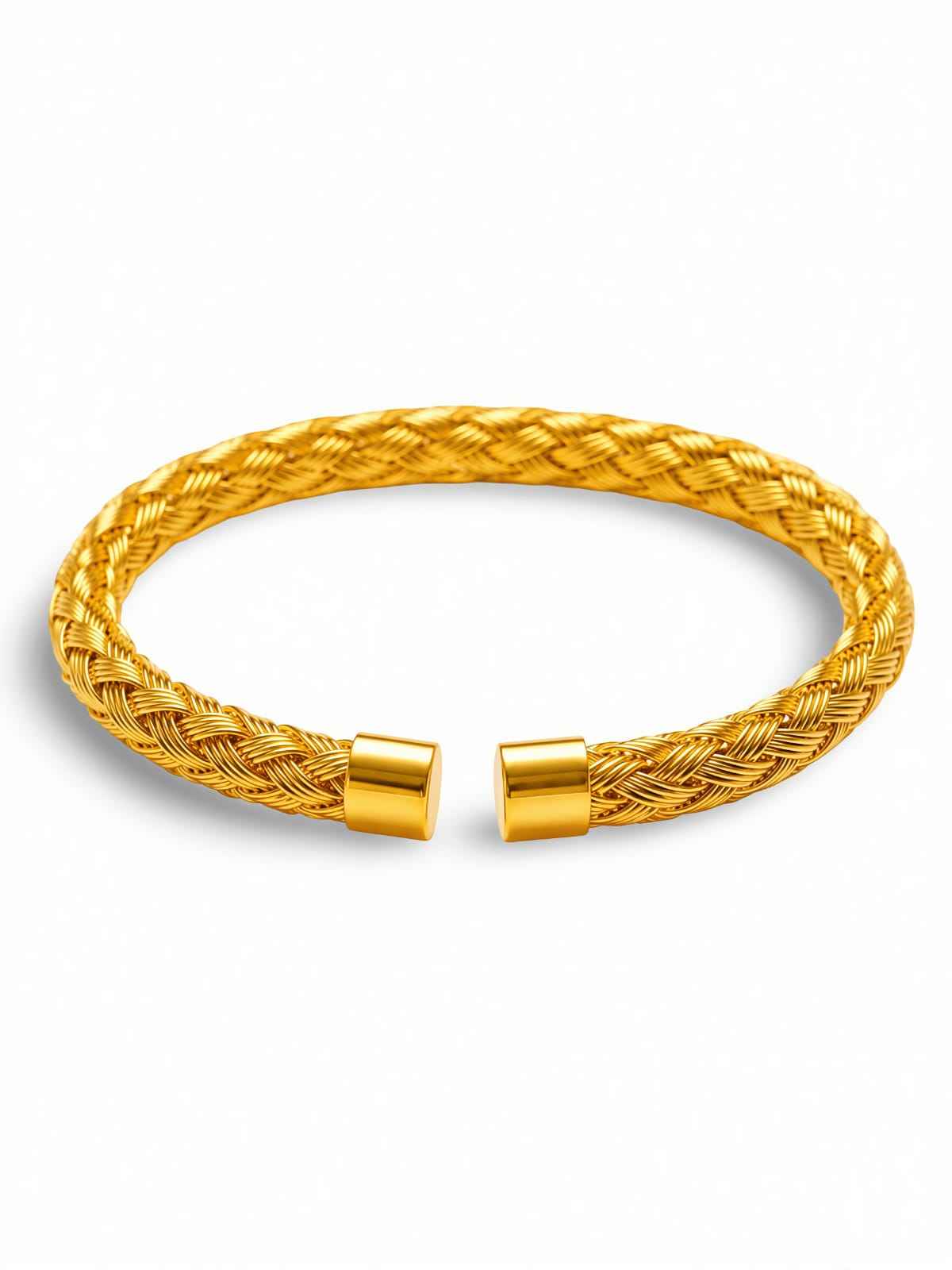 Luxury Gold-Tone Woven Bangle
