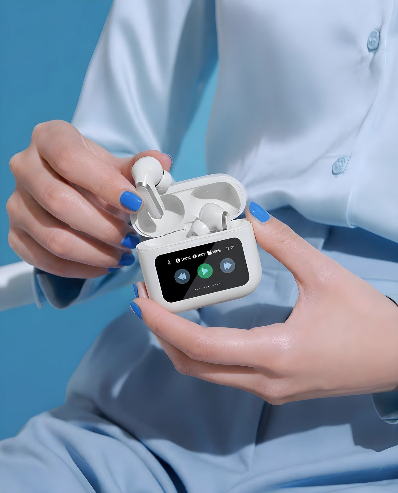 A9 Pro Touch Screen Wireless Earbuds