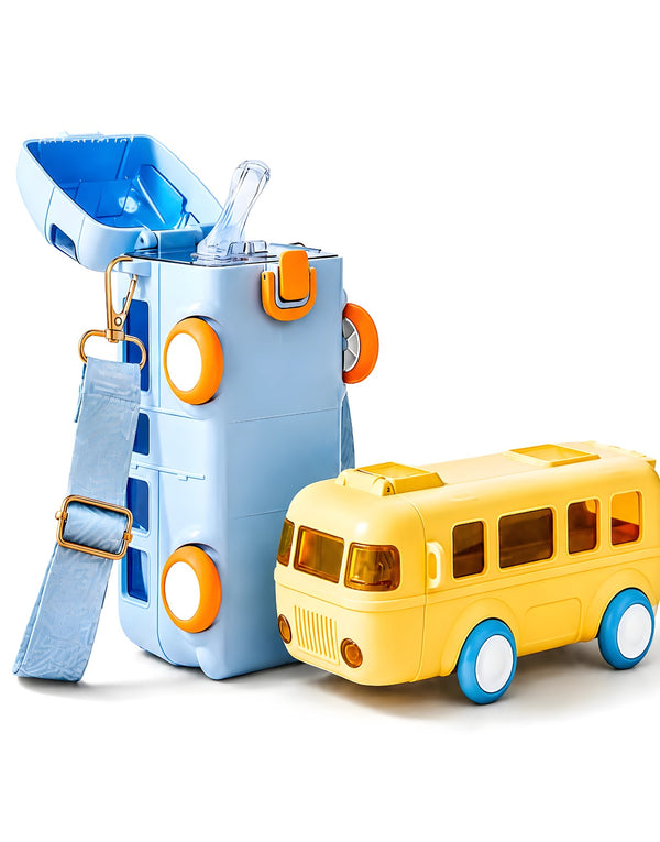 Kids Fun School Bus Water Bottle